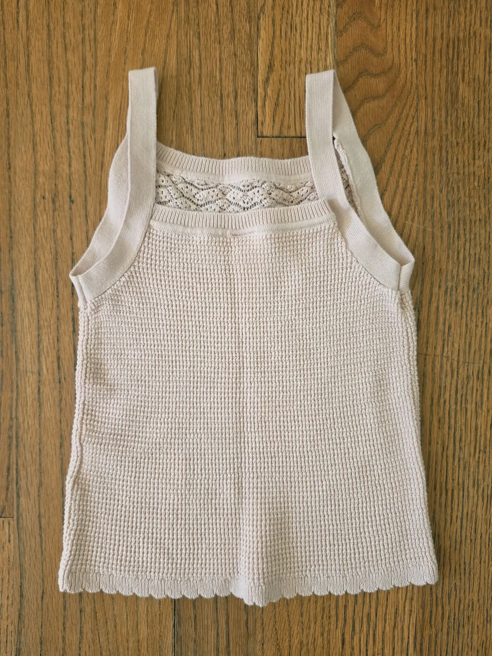 OshKosh Light Pink Open-Front Knit Cardigan with Camisole Size 6